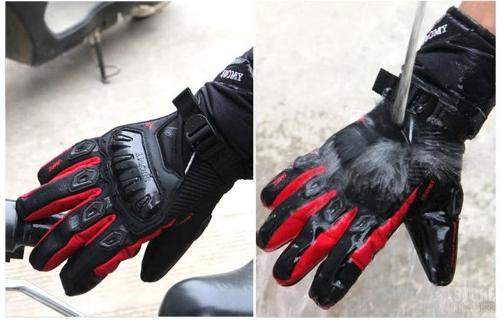 Waterproof Motorcycle Gloves for Winter - ShieldRide-Black-M-The Livary