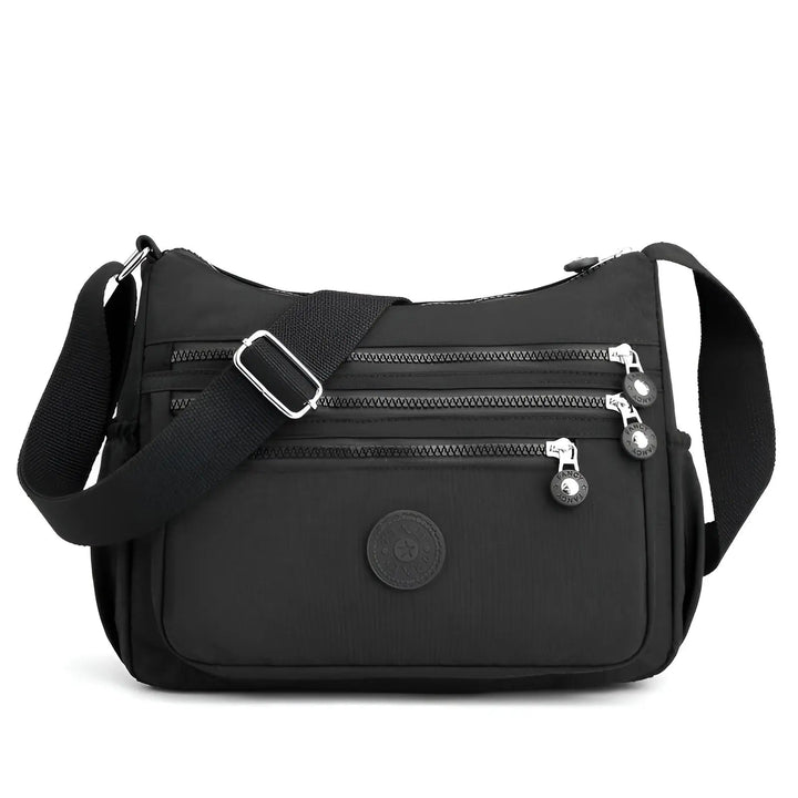 Waterproof and Spacious Women's Shoulder Bag - Maya-Black-The Livary
