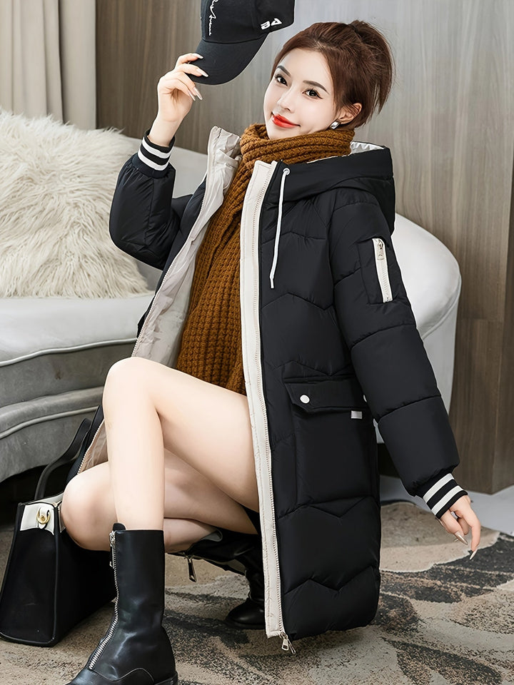 Stylish Ladies Winter Coat - Sophie-Black-S-The Livary