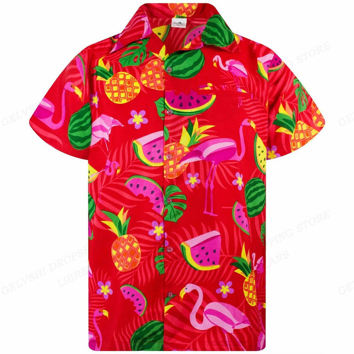 Tropical 3D Flamingo Shirt – Kai-F-S-The Livary