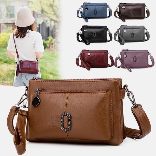 Stylish Crossbody Bag - Sienna-Red-The Livary