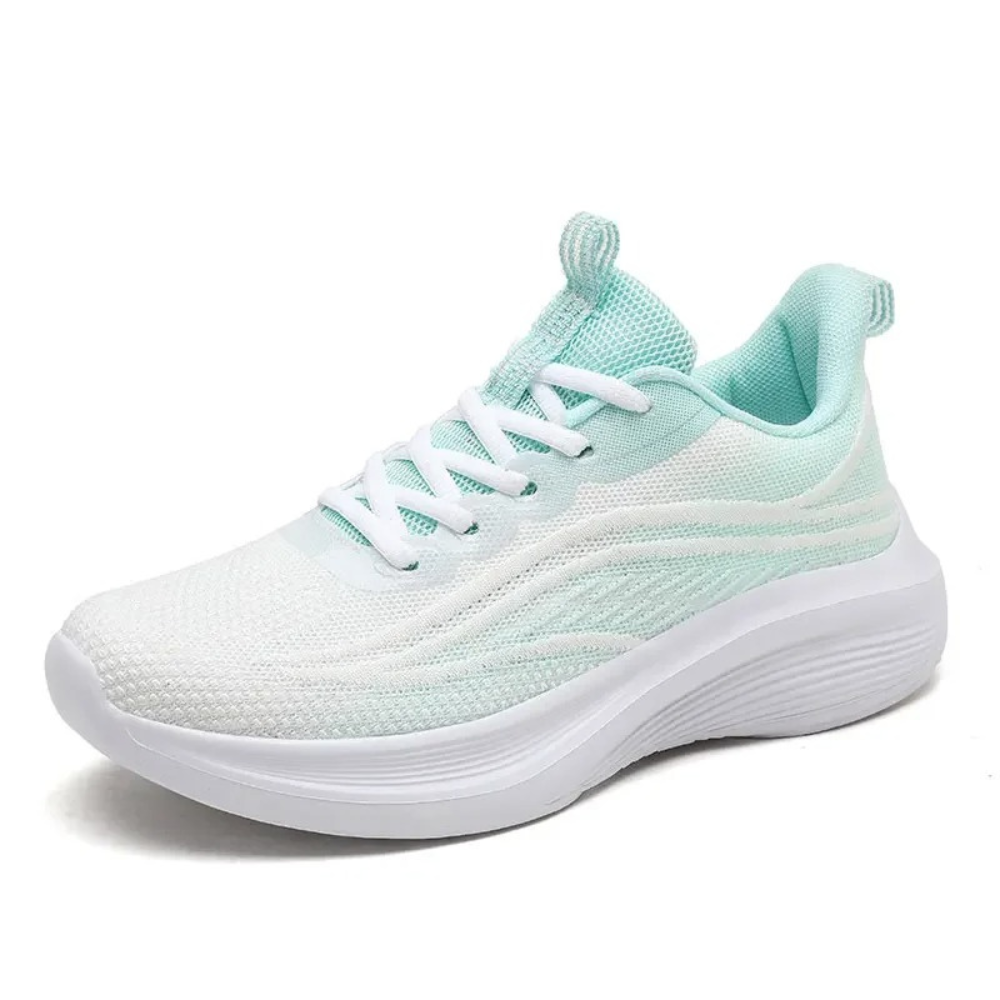 Comfortable Orthopaedic Sneakers - AeroStride-2.5-White-Green-The Livary
