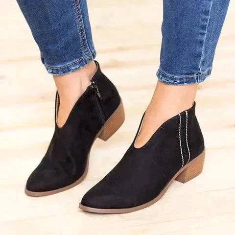 Stylish Ladies Ankle Boots - Eveline-Black-3.5-The Livary