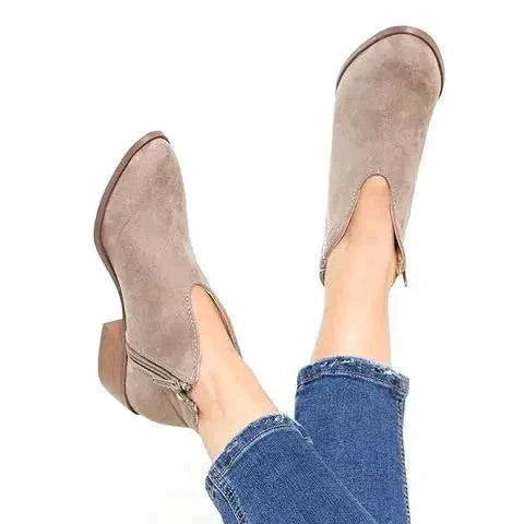 Stylish Ladies Ankle Boots - Eveline-Grey-3.5-The Livary