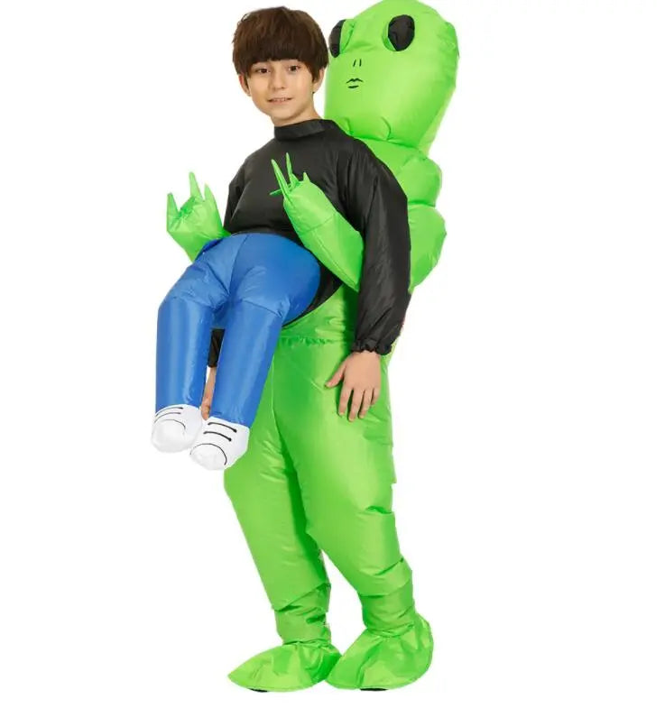 Alien Costume for Kids and Adults - Cosmo-Green-59.06 inches – 76.77 inches-The Livary