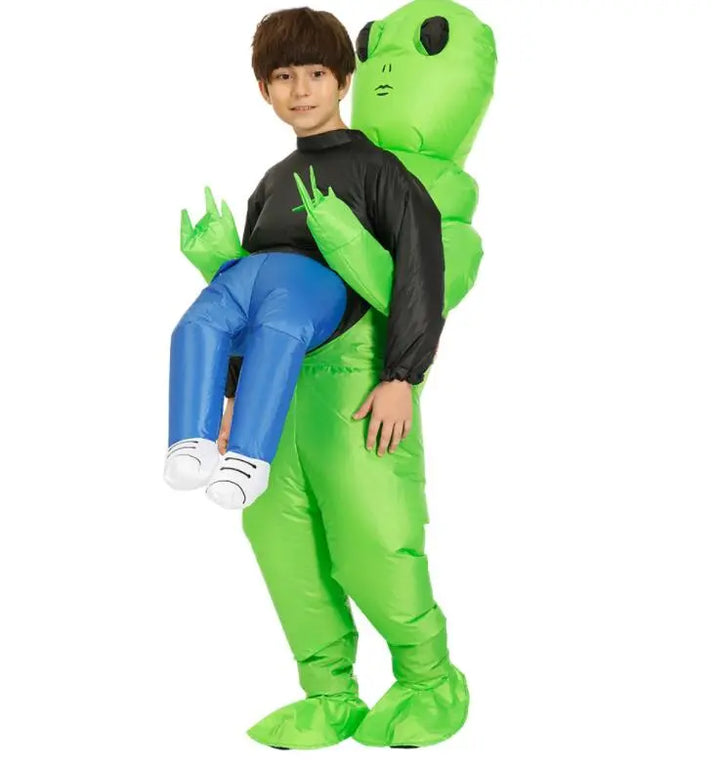 Alien Costume for Kids and Adults - Cosmo-Green-59.06 inches – 76.77 inches-The Livary
