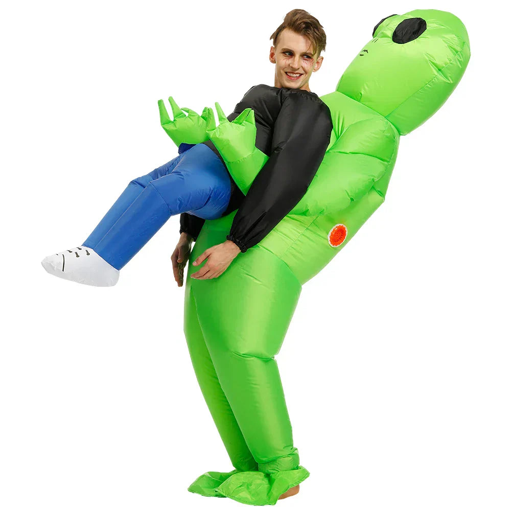Alien Costume for Kids and Adults - Cosmo-Green-47.24 inches – 59.06 inches-The Livary