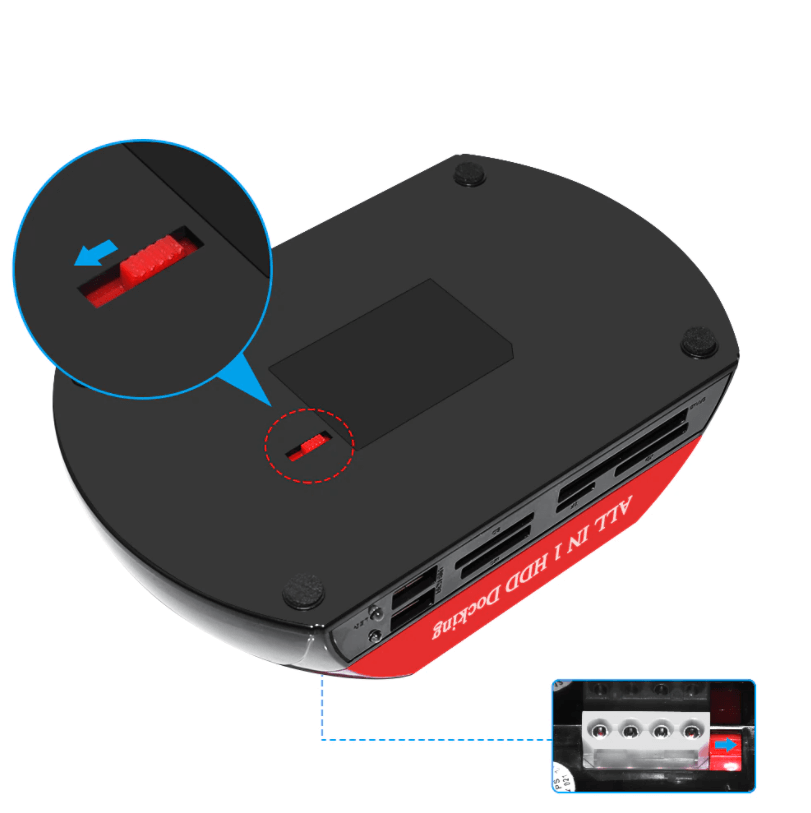 Hard Drive Docking Station – DataLift-Micro USB-The Livary
