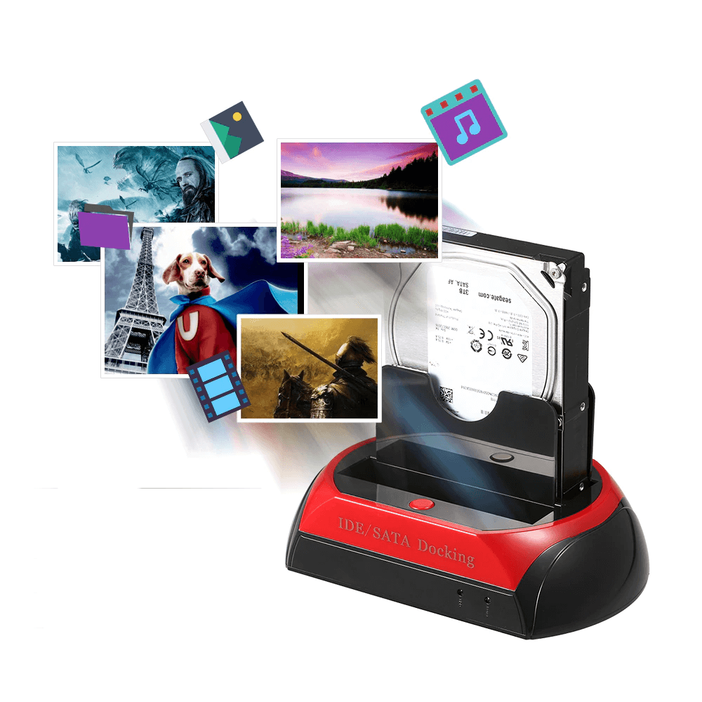 Hard Drive Docking Station – DataLift-Micro USB-The Livary