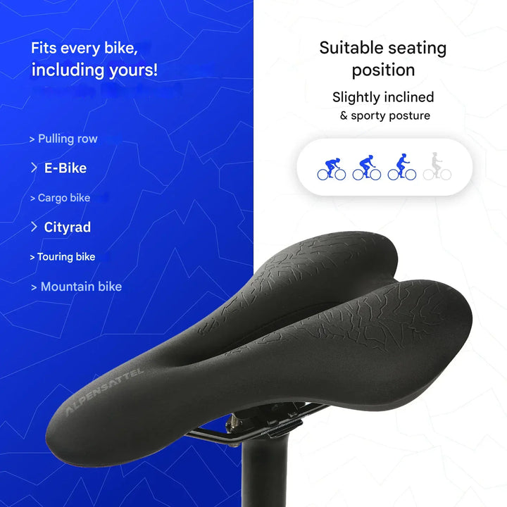 Ergonomic Bicycle Saddle with Memory Foam – SaddlePeak AirRide-The Livary