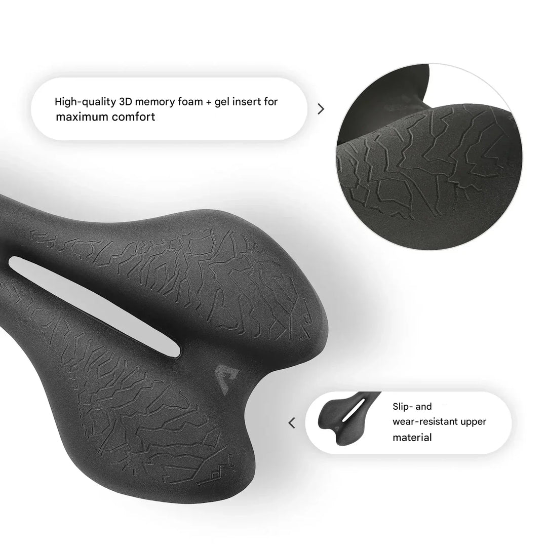 Ergonomic Bicycle Saddle with Memory Foam – SaddlePeak AirRide-The Livary