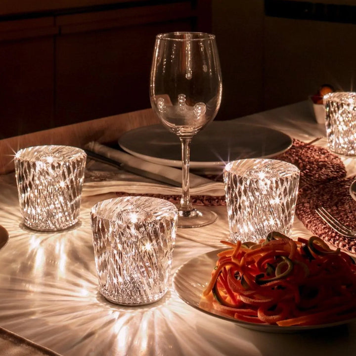 Luxury Rechargeable Diamond Crystal Table Lamp - Lumière Diamond-Acrux-The Livary