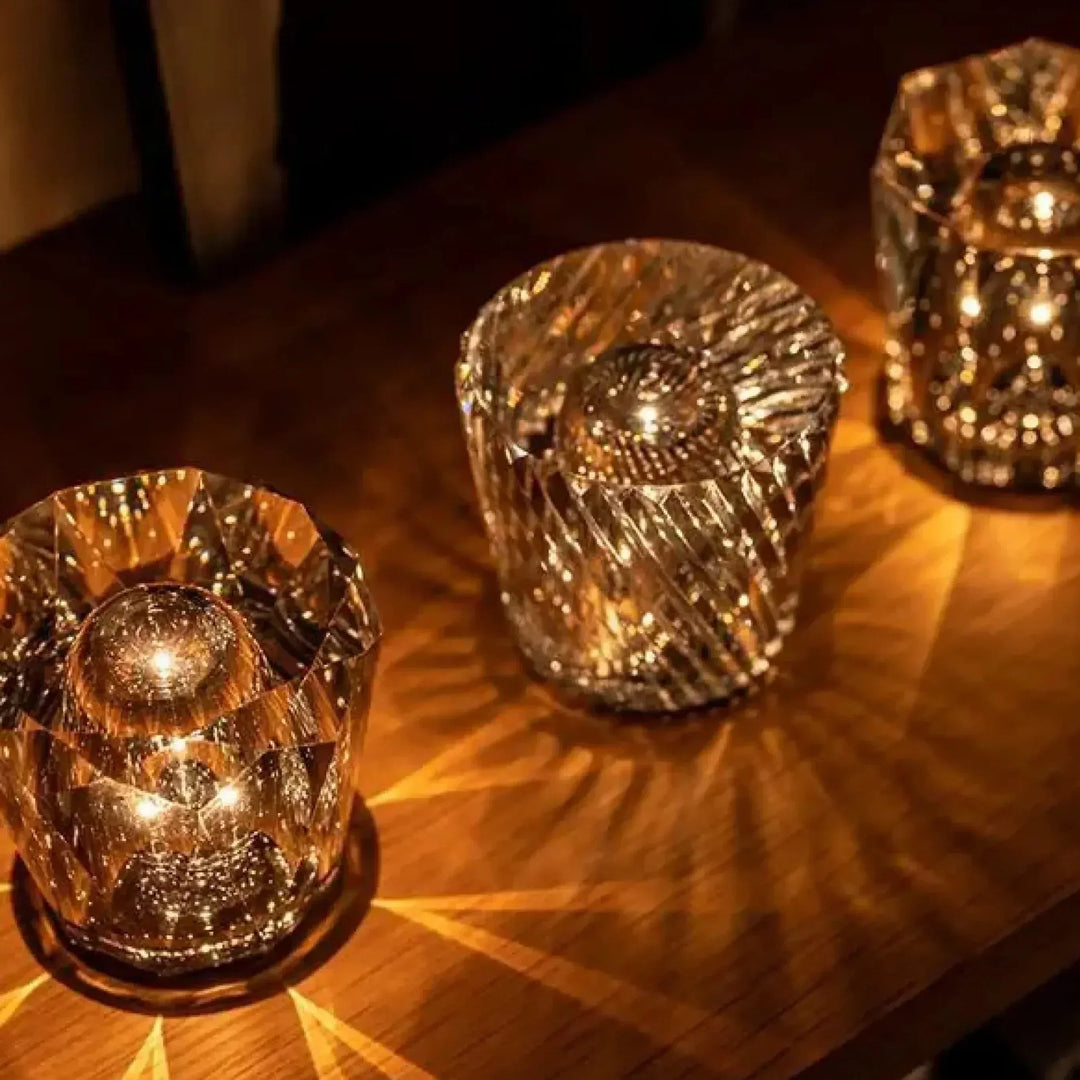 Luxury Rechargeable Diamond Crystal Table Lamp - Lumière Diamond-Acrux-The Livary