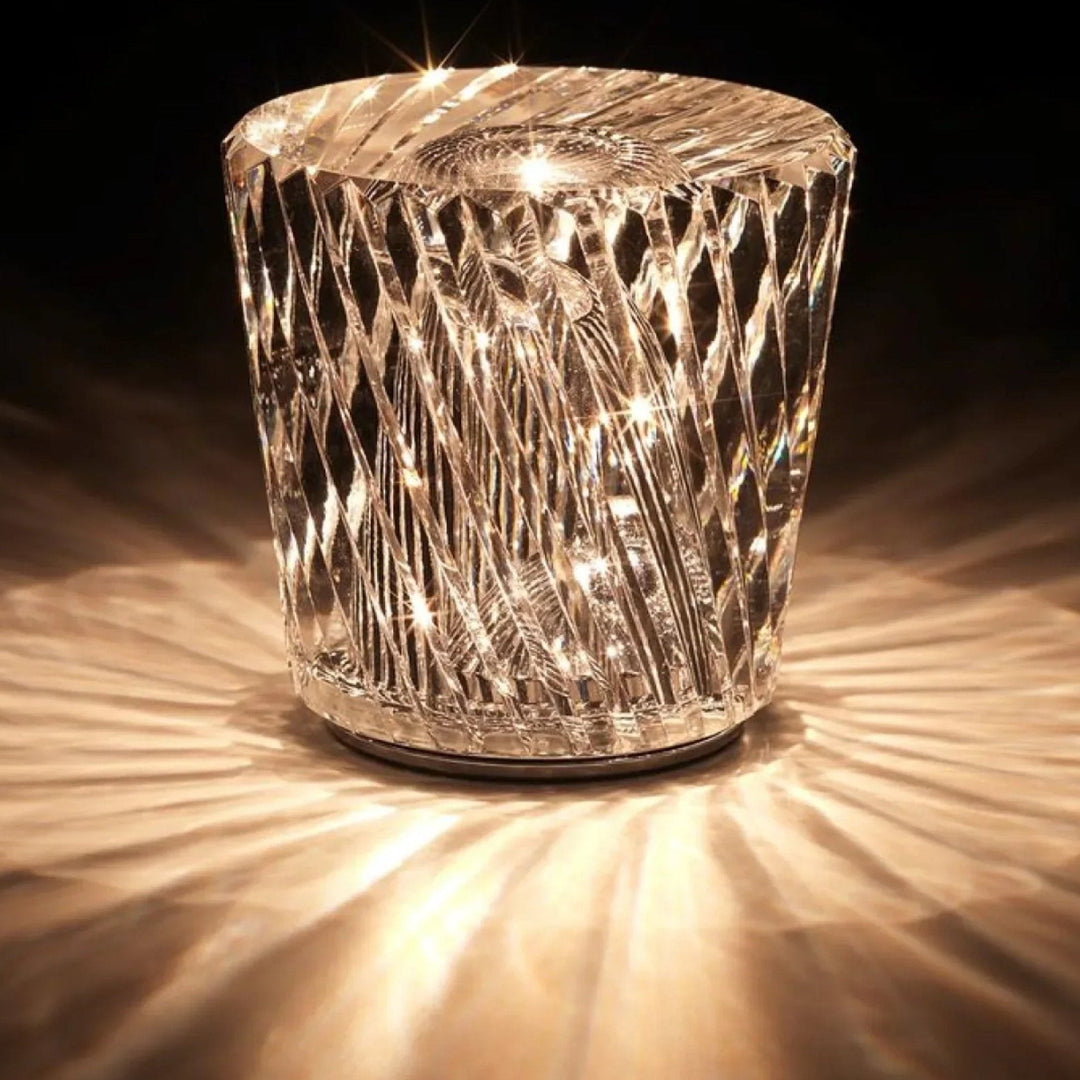 Luxury Rechargeable Diamond Crystal Table Lamp - Lumière Diamond-Acrux-The Livary