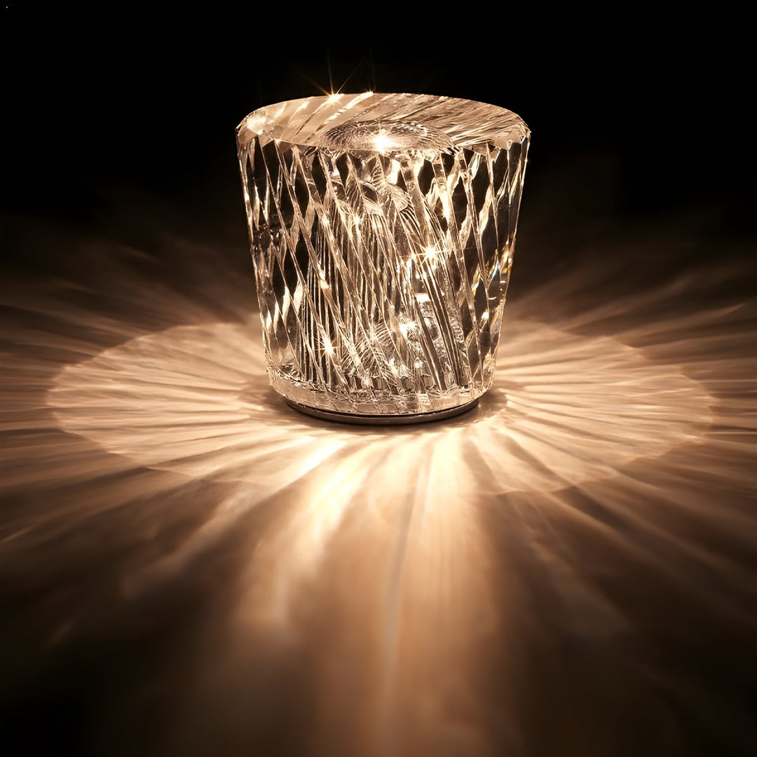 Luxury Rechargeable Diamond Crystal Table Lamp - Lumière Diamond-Becrux-The Livary