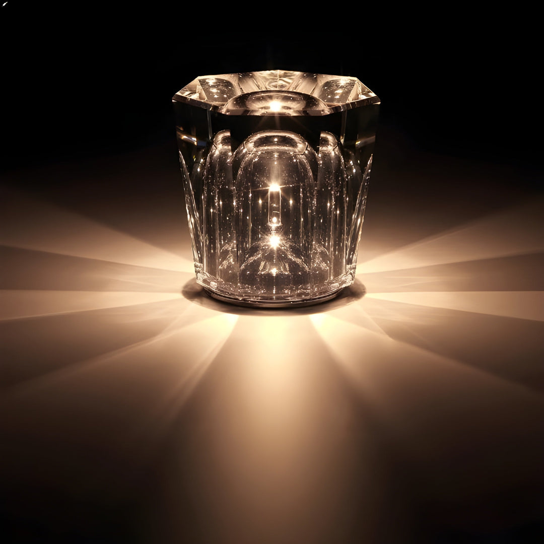 Luxury Rechargeable Diamond Crystal Table Lamp - Lumière Diamond-Decrux-The Livary
