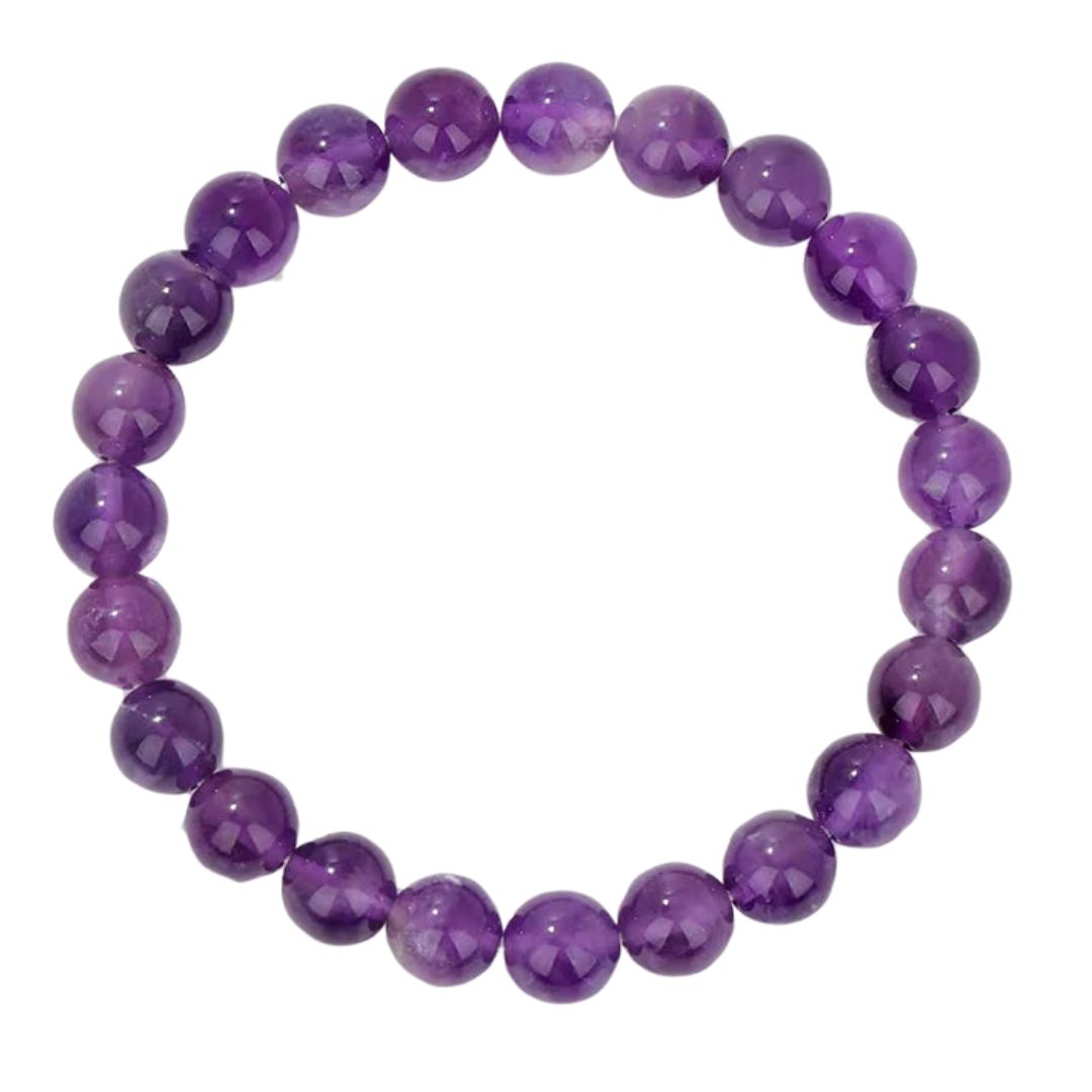 Natural Crystal Healing Energy Bracelet - Aria-Amethyst-The Livary