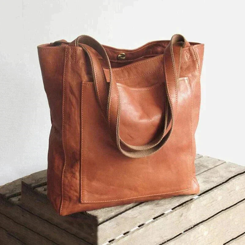 Timeless Tote Bag - Elora-Brown-The Livary