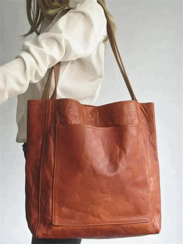 Timeless Tote Bag - Elora-Brown-The Livary