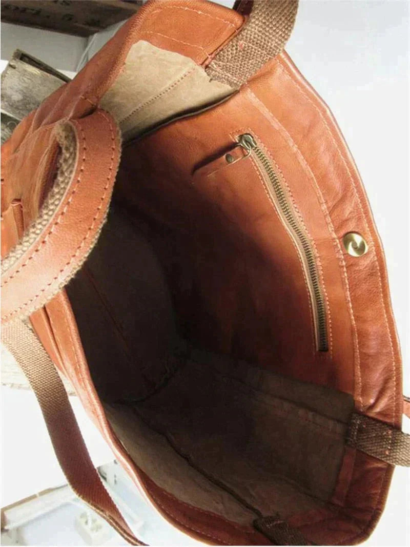Timeless Tote Bag - Elora-Brown-The Livary