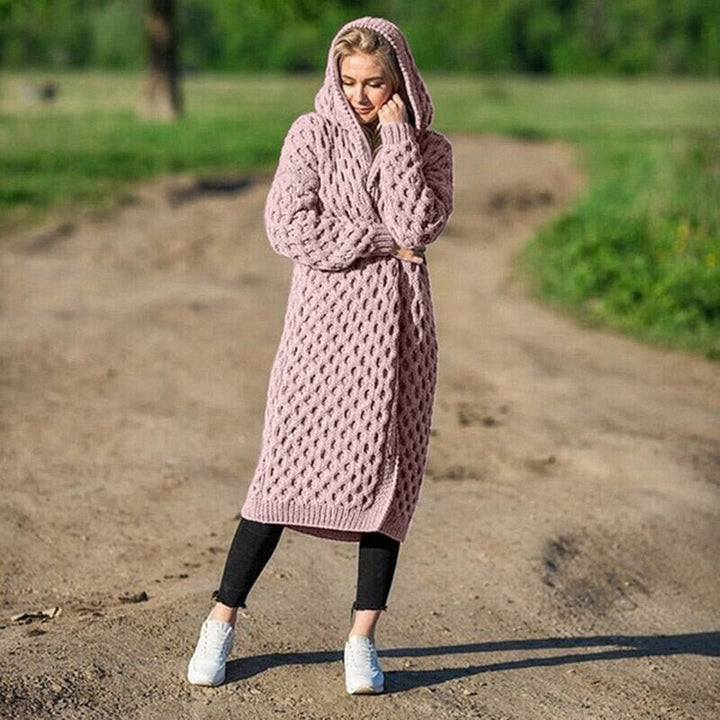 Knitted warm and soft cardigan - Emma-Pink-S-The Livary