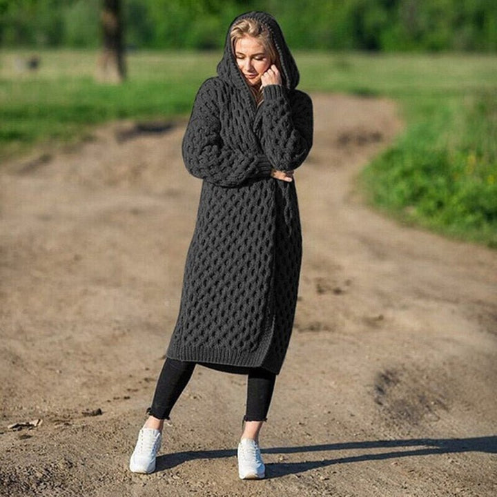 Knitted warm and soft cardigan - Emma-Black-S-The Livary