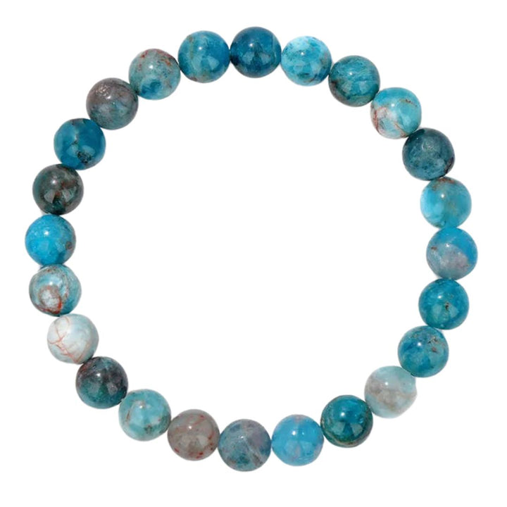Natural Crystal Healing Energy Bracelet - Aria-Blue apatite-The Livary
