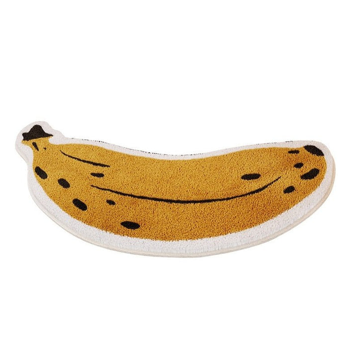 Anti-Slip Bathroom Mat with Banana or Eggplant Design - ZestPad-Banana-S (40x80cm)-The Livary