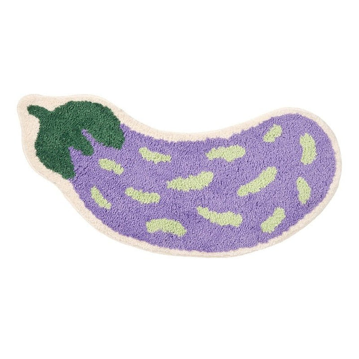 Anti-Slip Bathroom Mat with Banana or Eggplant Design - ZestPad-Banana-S (40x80cm)-The Livary