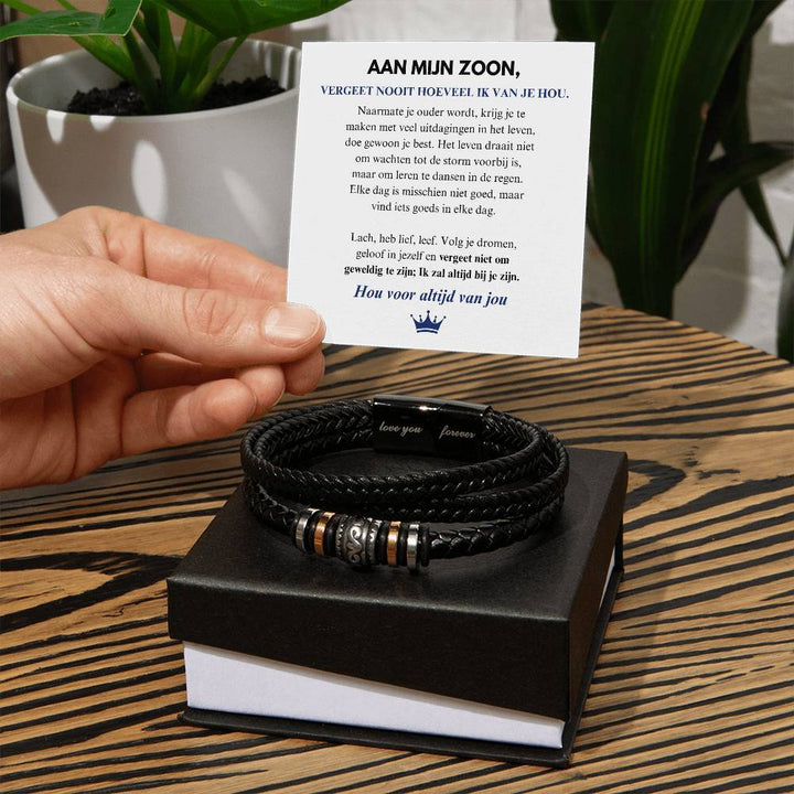 FOR MY SON - LOVE YOU FOREVER - BRACELET-Standard-19cm-The Livary