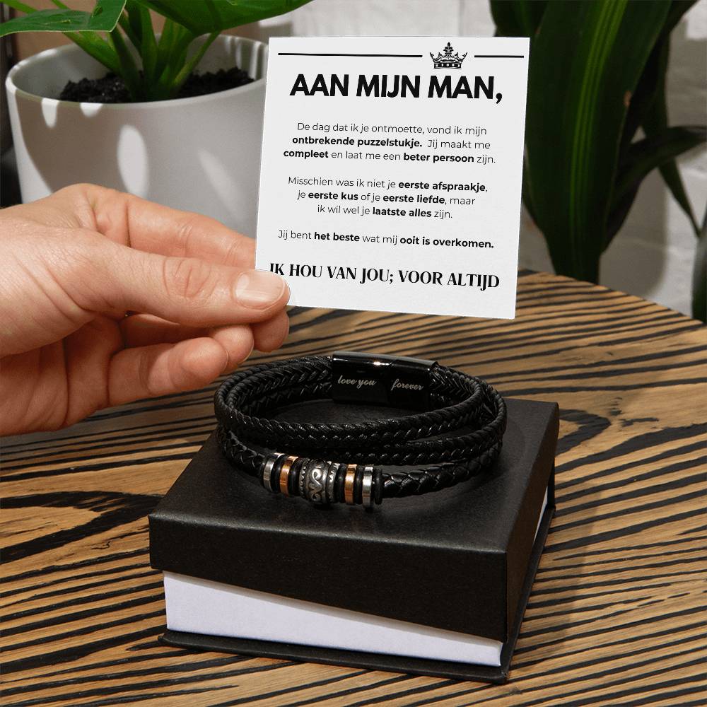 FOR MY HUSBAND - I LOVE YOU; FOREVER - BRACELET-Standard-The Livary