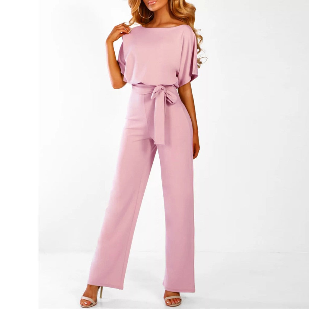 Stylish Ladies Jumpsuit - Naomi-Pink-S-The Livary