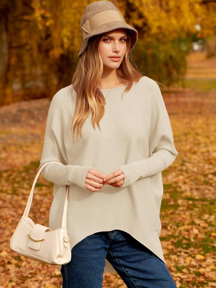 Oversized Ladies Sweater - Sophie-S-Black-The Livary