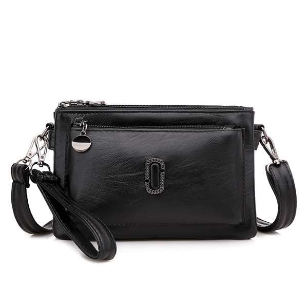 Stylish Crossbody Bag - Sienna-Black-The Livary