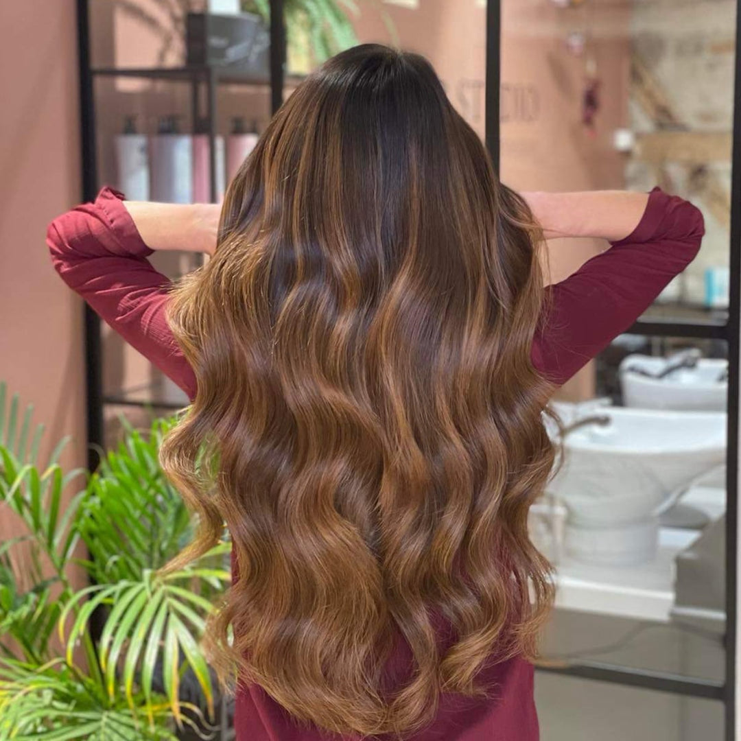 Tape-in Hair Extensions – Veloura Tape (Warm Brown Balayage 2+7)-The Livary