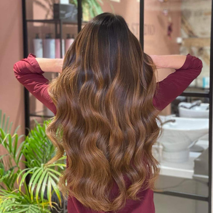 Tape-in Hair Extensions – Veloura Tape (Warm Brown Balayage 2+7)-The Livary