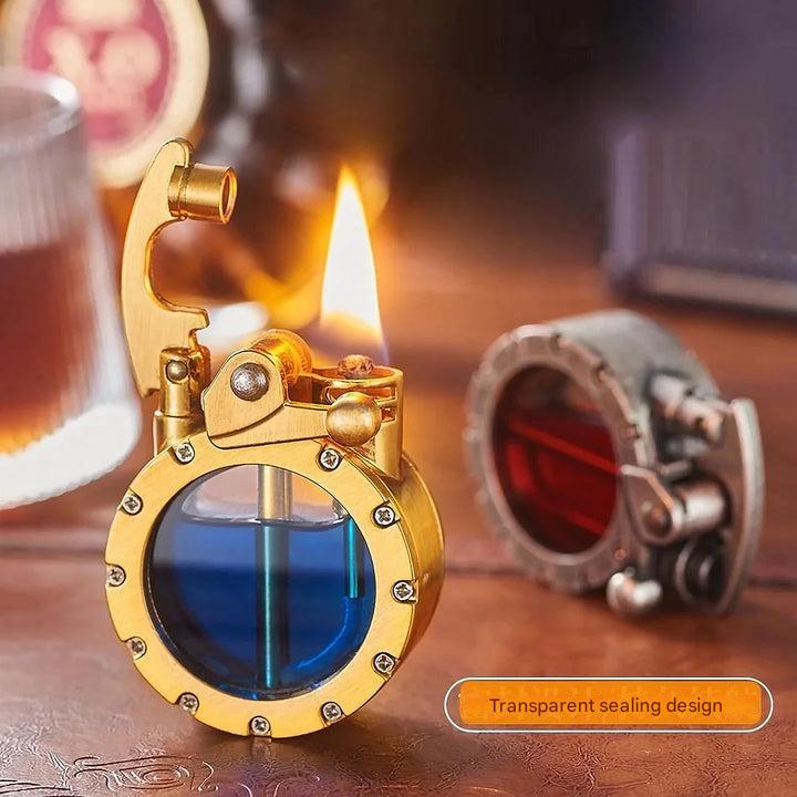 Antique Transparent Lighter – FlintAura-Gold-The Livary