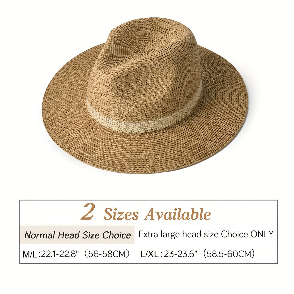 Trendy sun hat with a wide brim for ladies and gentlemen – SunShield Panama-Khaki-M/L-The Livary