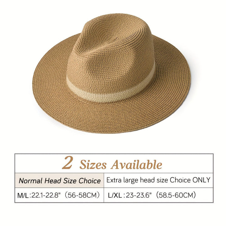 Trendy sun hat with a wide brim for ladies and gentlemen – SunShield Panama-Khaki-M/L-The Livary