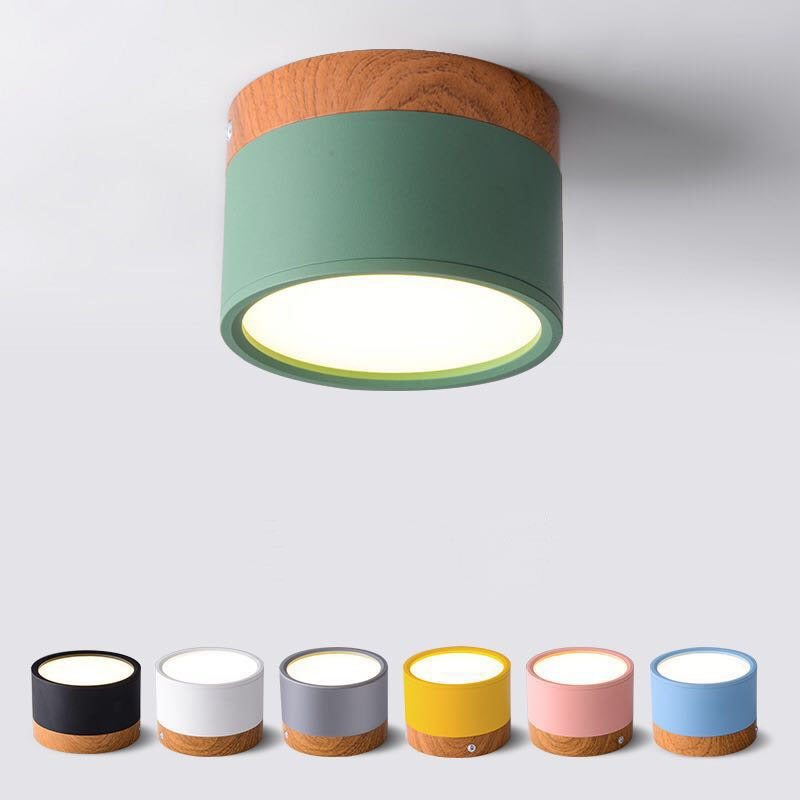 Morandi Style Modern LED Ceiling Lamp - LumiModo-Blue-5W-Warm white-The Livary