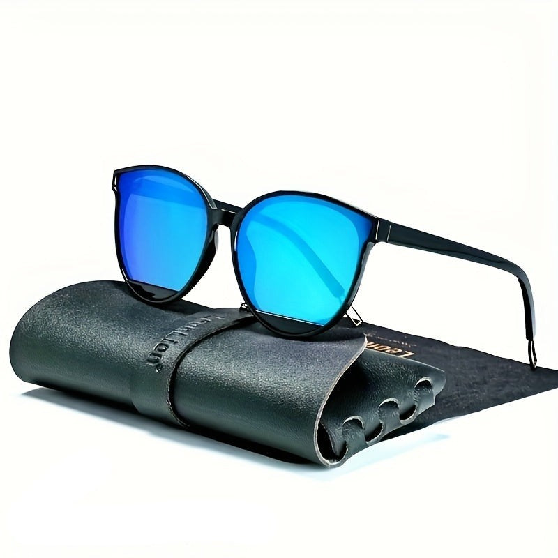 Fashionable women's sunglasses with UV protection – Livia-Clear Black Green Mercury-The Livary