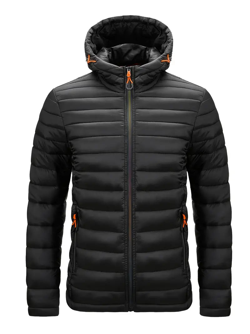 Ladies Winter Puffer Jacket with Hood - Arwen-Black-S-The Livary