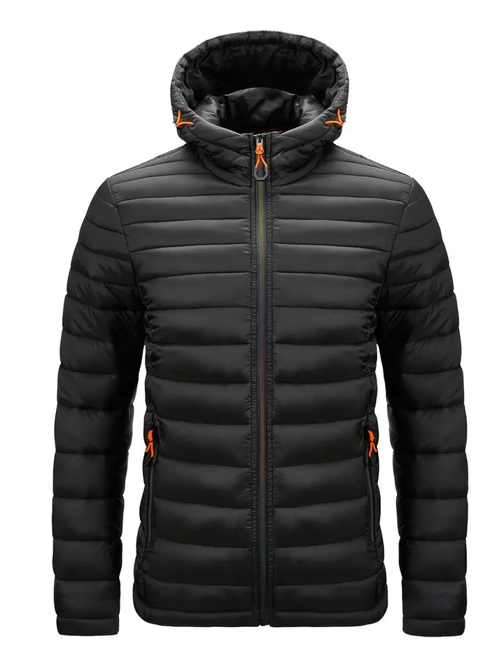Ladies Winter Puffer Jacket with Hood - Arwen-Black-S-The Livary