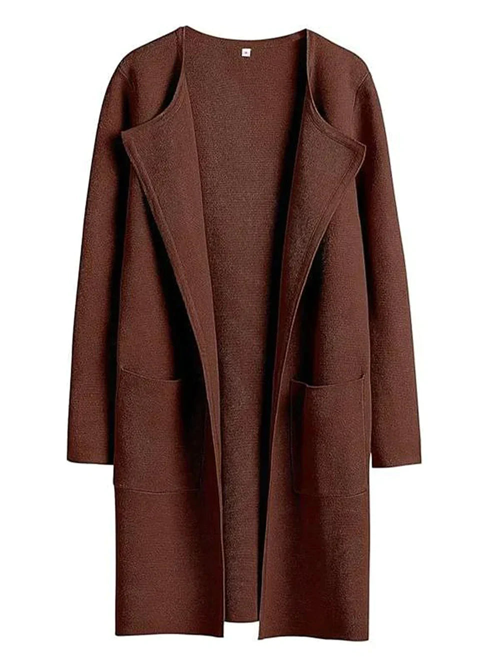 Stylish Ladies' Cardigan - Djamila-Brown-S (36)-The Livary