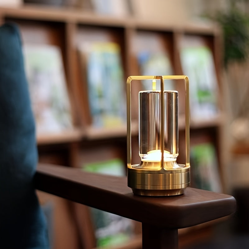 Japanese Style LED Touch Table Lamp - ZenLight-Gold-Style B-The Livary