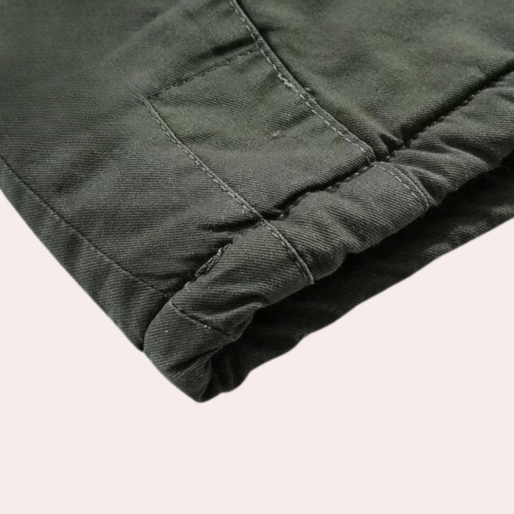Men's Winter Jacket with Warm Hood - Logan-Green-S-The Livary