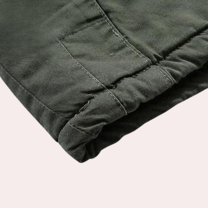 Men's Winter Jacket with Warm Hood - Logan-Green-S-The Livary