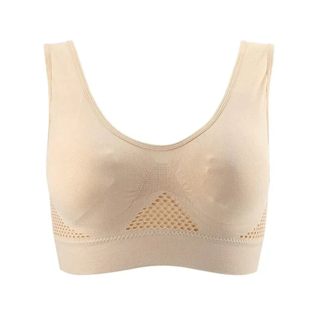 Seamless Comfort Bra – Elina-Beige-S-The Livary