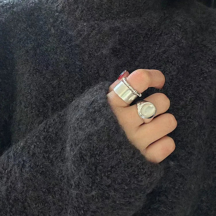Pinctada Albina Silver Ring - Isla-5-The Livary