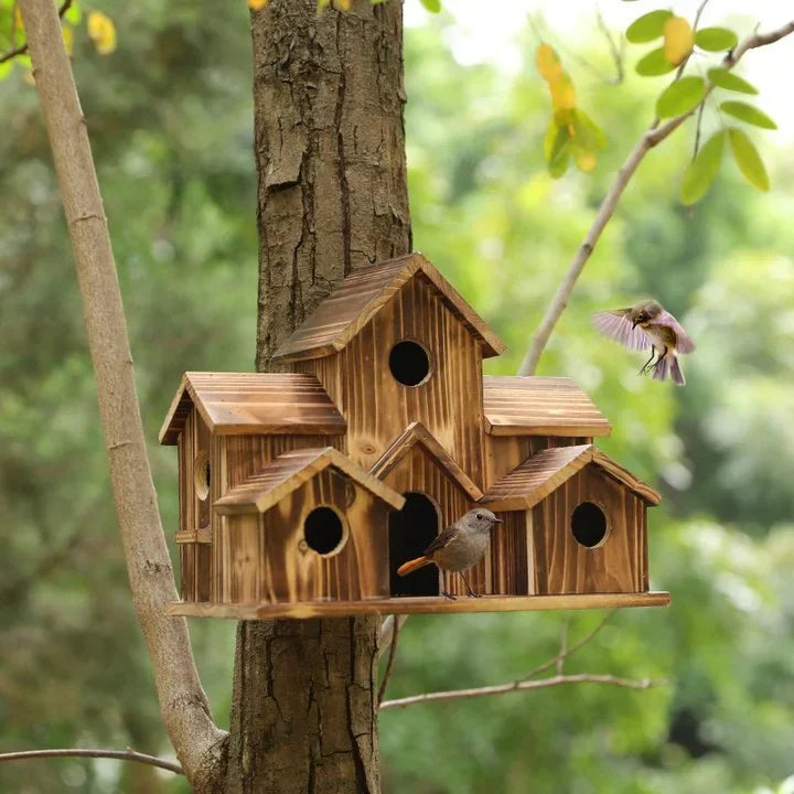 6 Cats Handmade Birdhouse - NestHaven-The Livary
